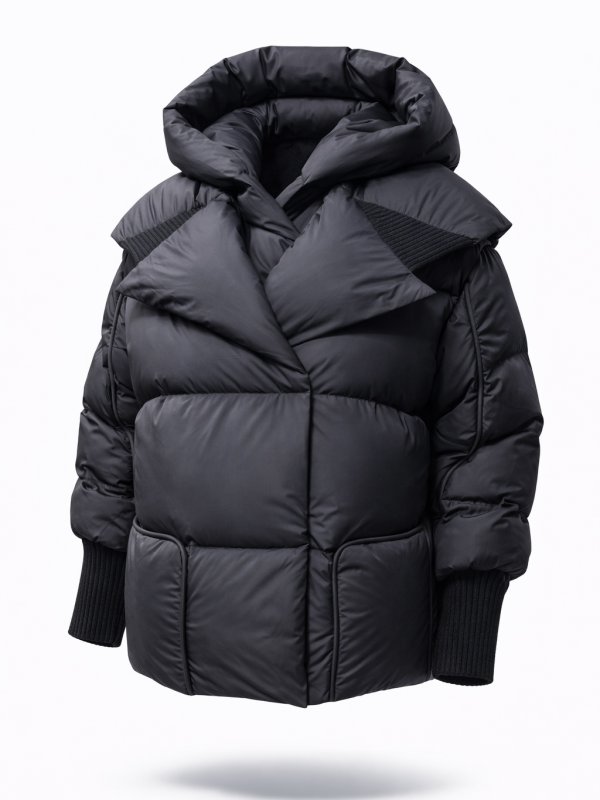 Жіночий зимовий пуховик з натуральним або штучним наповнювачем 36-1526