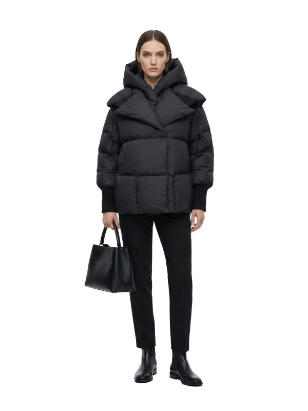 Жіночий зимовий пуховик з натуральним або штучним наповнювачем 36-1526