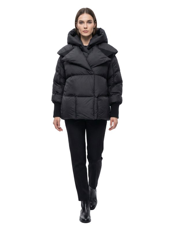Жіночий зимовий пуховик з натуральним або штучним наповнювачем 36-1526