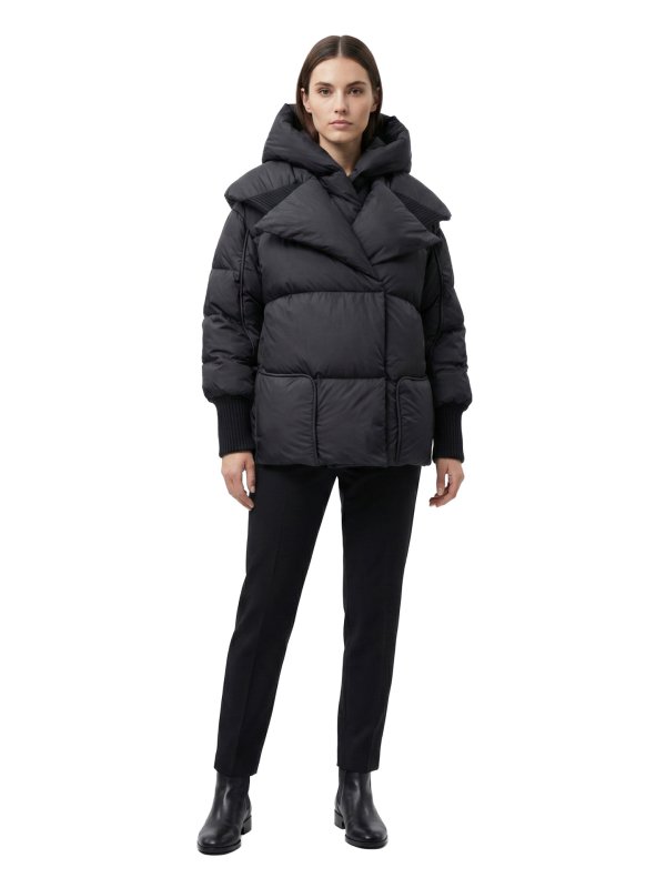 Жіночий зимовий пуховик з натуральним або штучним наповнювачем 36-1526