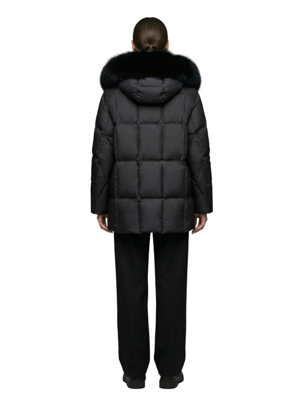 Жіночий зимовий пуховик з натуральним або штучним наповнювачем 36-1512