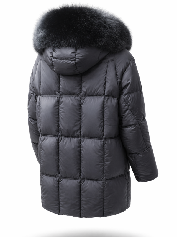 Жіночий зимовий пуховик з натуральним або штучним наповнювачем 36-1512