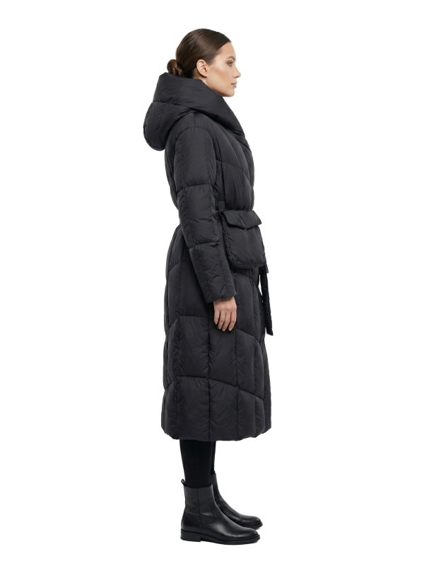 Жіночий зимовий пуховик з натуральним або штучним наповнювачем 36-1516