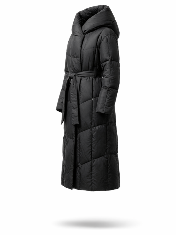 Жіночий зимовий пуховик з натуральним або штучним наповнювачем 36-1516