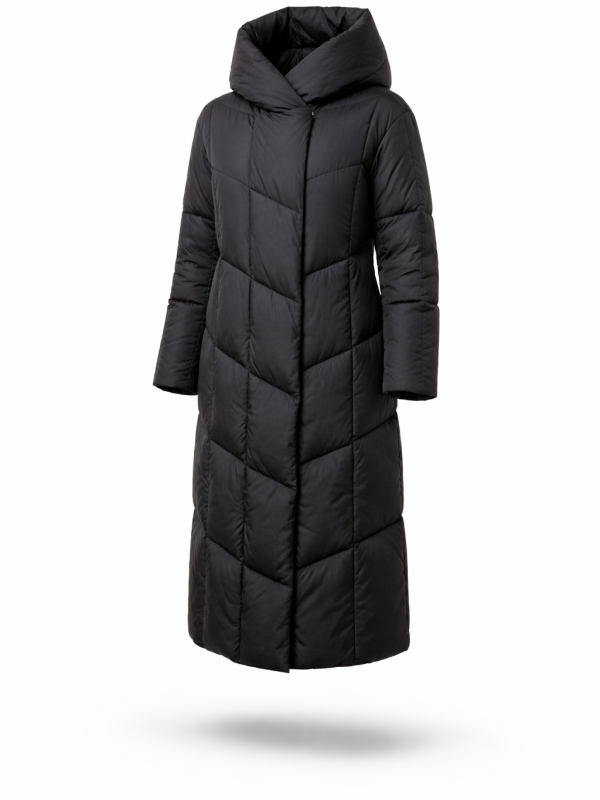 Жіночий зимовий пуховик з натуральним або штучним наповнювачем 36-1516