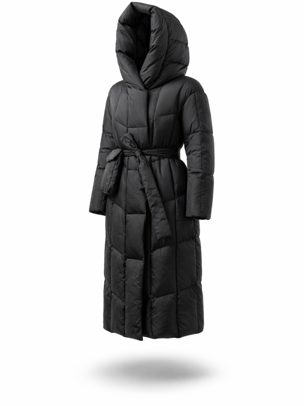 Жіночий зимовий пуховик з натуральним або штучним наповнювачем 36-1516