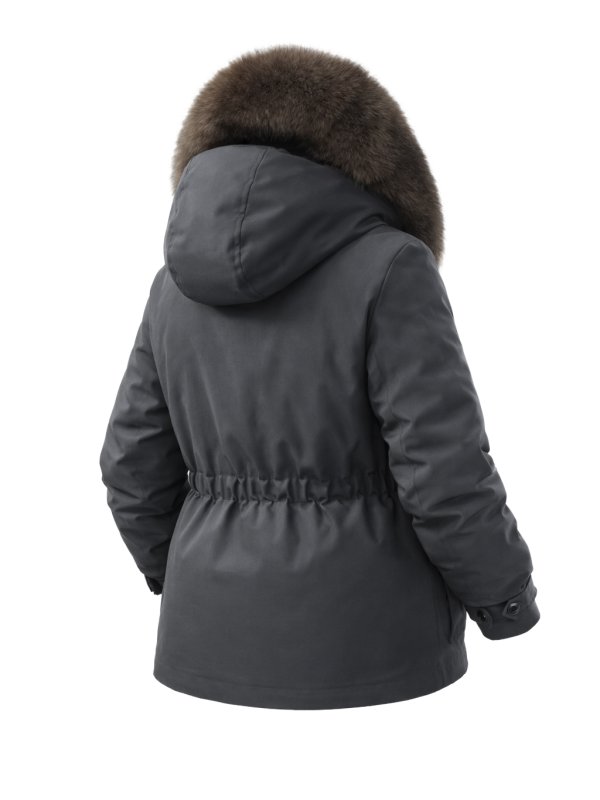 Жіночий зимовий пуховик з натуральним або штучним наповнювачем 36-1581