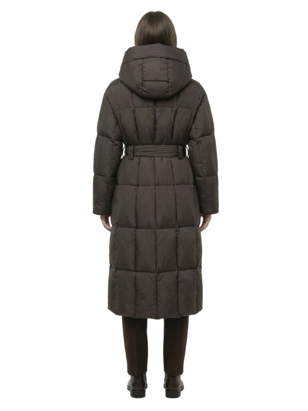 Жіночий зимовий пуховик з натуральним або штучним наповнювачем 36-1521