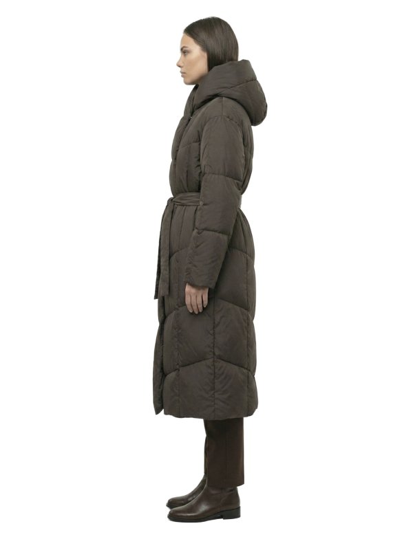 Жіночий зимовий пуховик з натуральним або штучним наповнювачем 36-1521