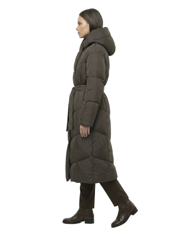 Жіночий зимовий пуховик з натуральним або штучним наповнювачем 36-1521