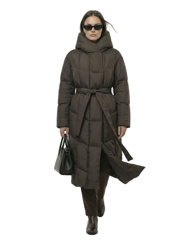 Жіночий зимовий пуховик з натуральним або штучним наповнювачем 36-1521