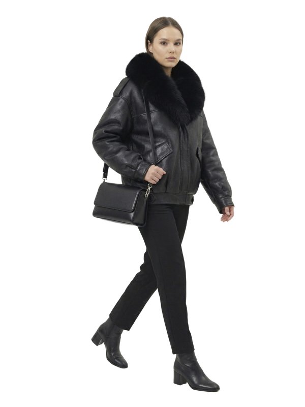 Жіночий зимовий пуховик з натуральним або штучним наповнювачем 36-1570