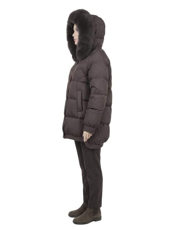 Жіночий зимовий пуховик з натуральним або штучним наповнювачем 36-1573