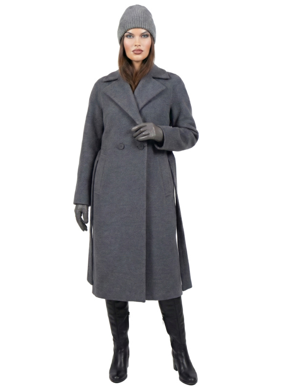 Зимове кашемірове пальто для жінок 48-260