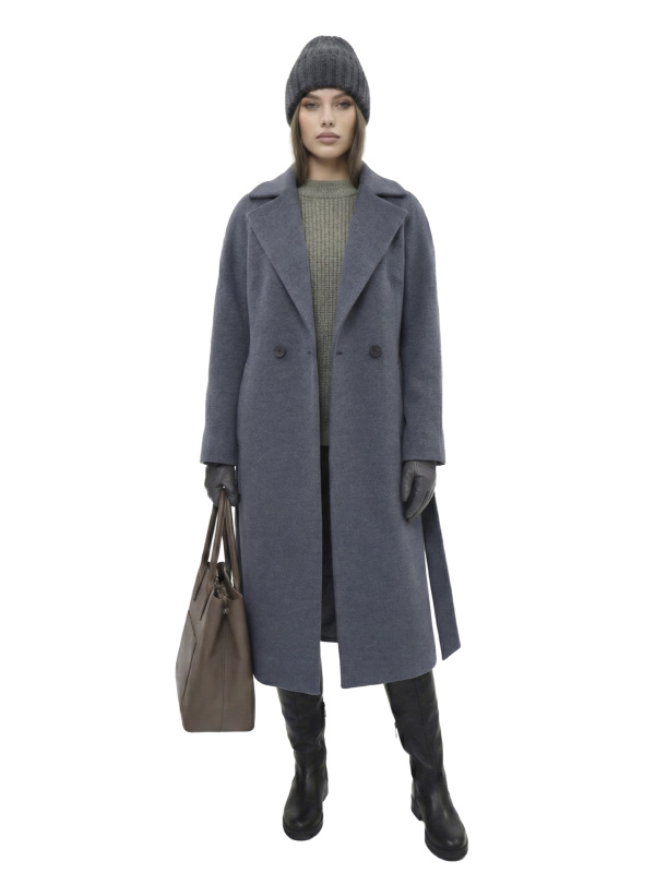 Зимове кашемірове пальто для жінок 48-260