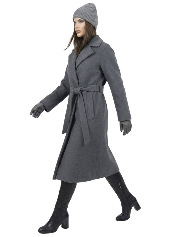 Зимове кашемірове пальто для жінок 48-260