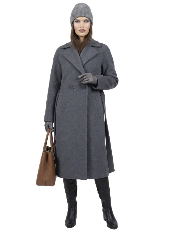 Зимове кашемірове пальто для жінок 48-260