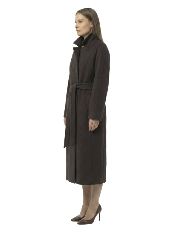 Зимове кашемірове пальто для жінок 48-257