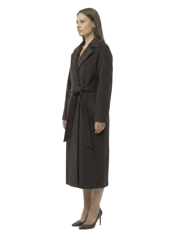 Зимове кашемірове пальто для жінок 48-257