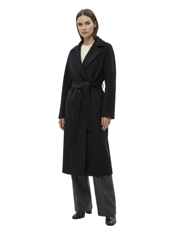 Зимове кашемірове пальто для жінок 48-263