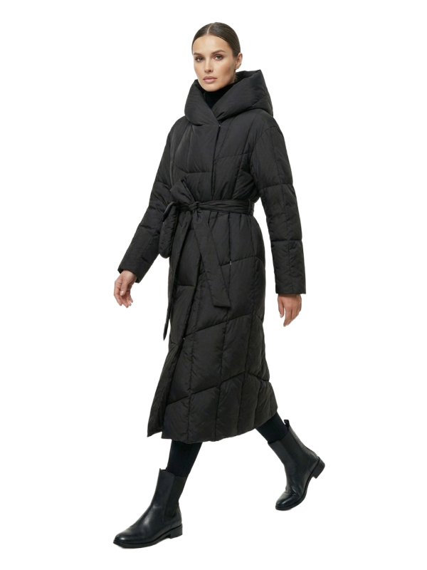 Жіночий зимовий пуховик з натуральним або штучним наповнювачем 36-1516