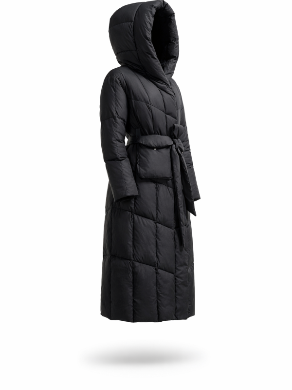 Жіночий зимовий пуховик з натуральним або штучним наповнювачем 36-1516