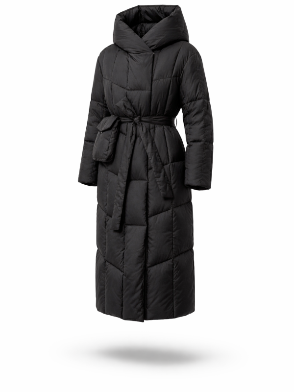 Жіночий зимовий пуховик з натуральним або штучним наповнювачем 36-1516