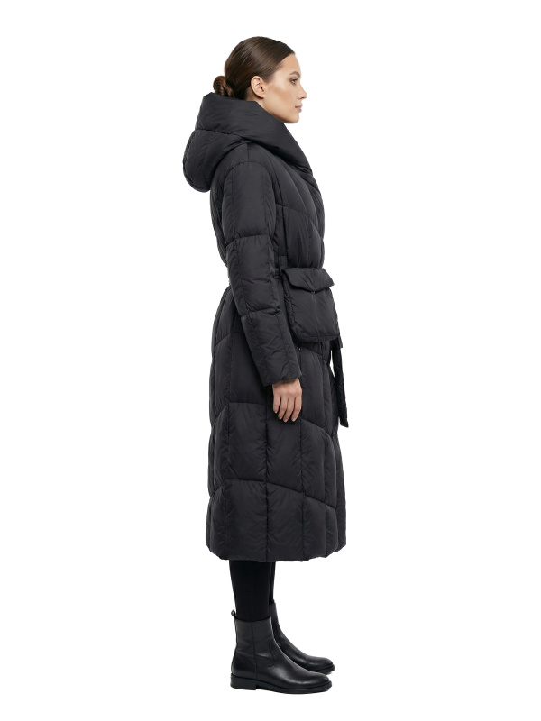 Жіночий зимовий пуховик з натуральним або штучним наповнювачем 36-1516