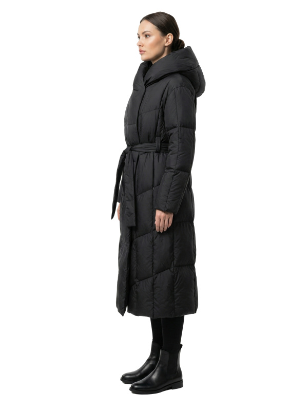 Жіночий зимовий пуховик з натуральним або штучним наповнювачем 36-1516