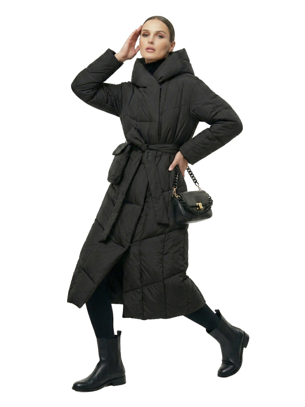Жіночий зимовий пуховик з натуральним або штучним наповнювачем 36-1516