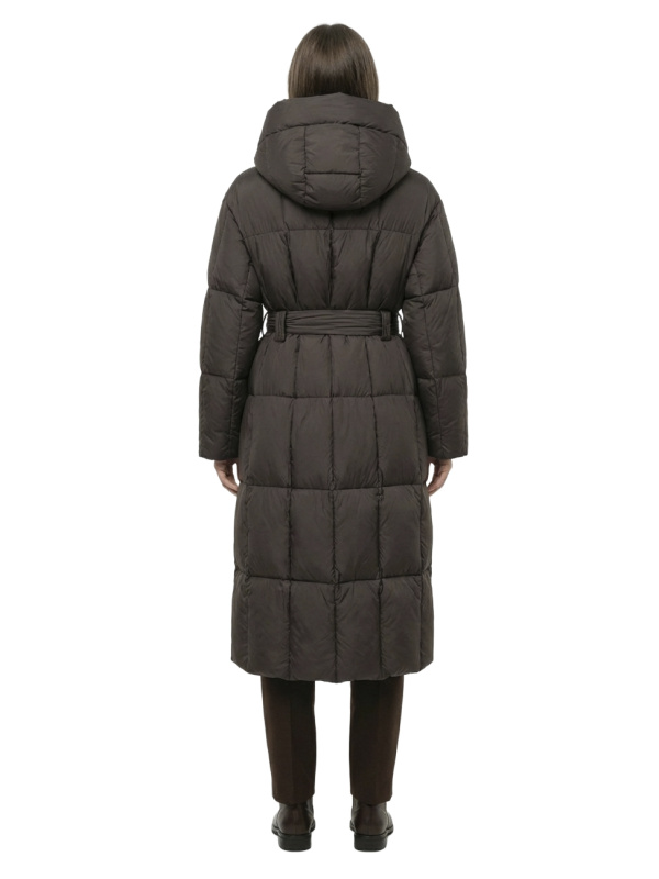 Жіночий зимовий пуховик з натуральним або штучним наповнювачем 36-1521