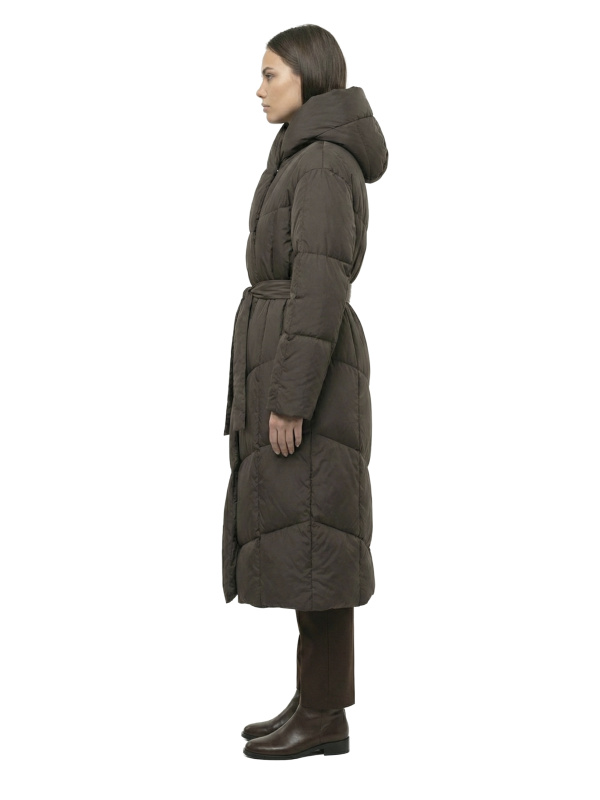 Жіночий зимовий пуховик з натуральним або штучним наповнювачем 36-1521
