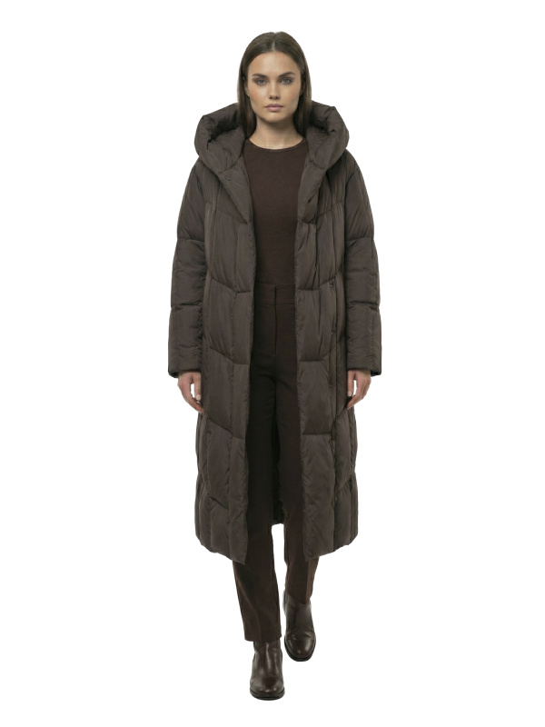 Жіночий зимовий пуховик з натуральним або штучним наповнювачем 36-1521