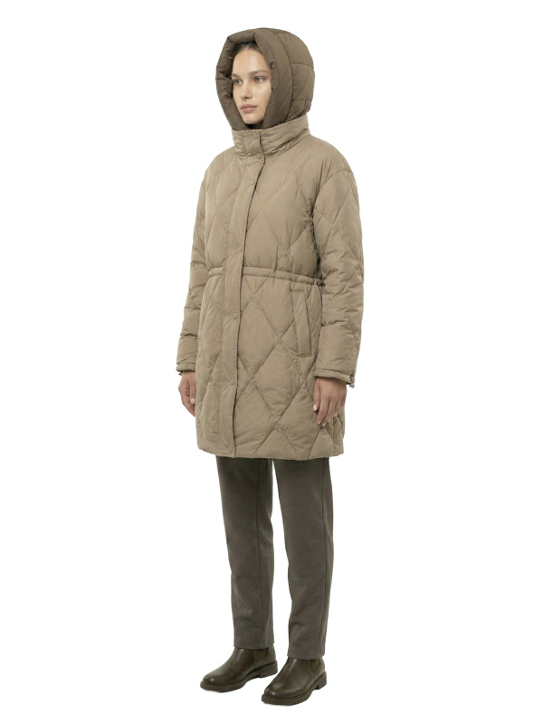 Жіночий зимовий пуховик з натуральним або штучним наповнювачем 36-1534