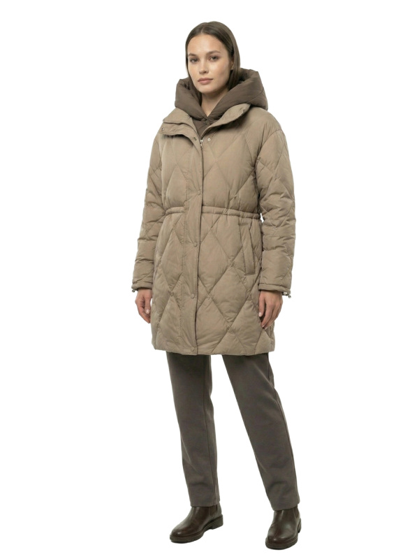 Жіночий зимовий пуховик з натуральним або штучним наповнювачем 36-1534