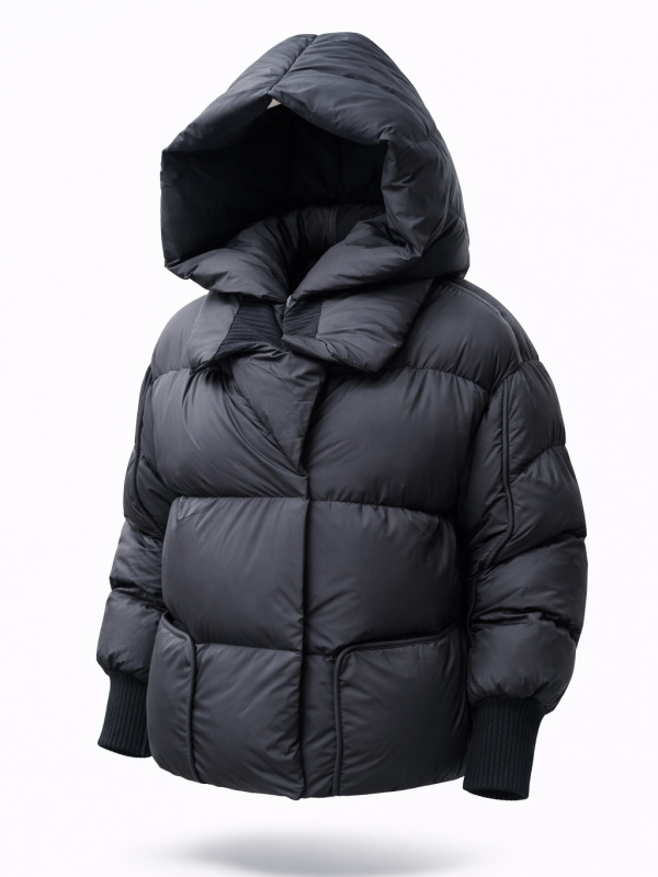 Жіночий зимовий пуховик з натуральним або штучним наповнювачем 36-1528