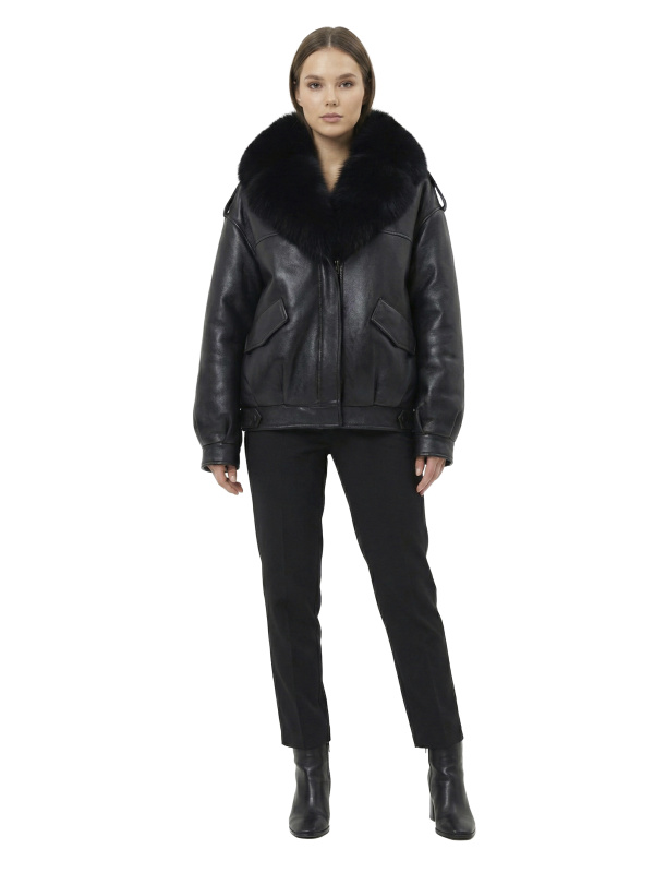 Жіночий зимовий пуховик з натуральним або штучним наповнювачем 36-1570