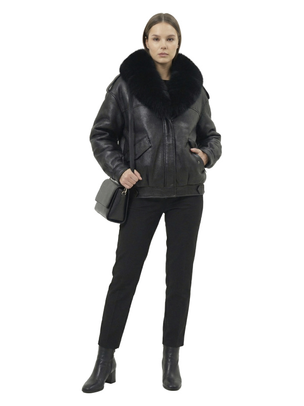 Жіночий зимовий пуховик з натуральним або штучним наповнювачем 36-1570