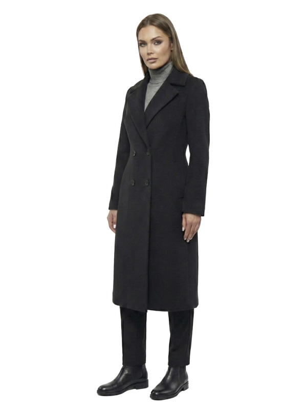Зимове кашемірове пальто для жінок 48-269