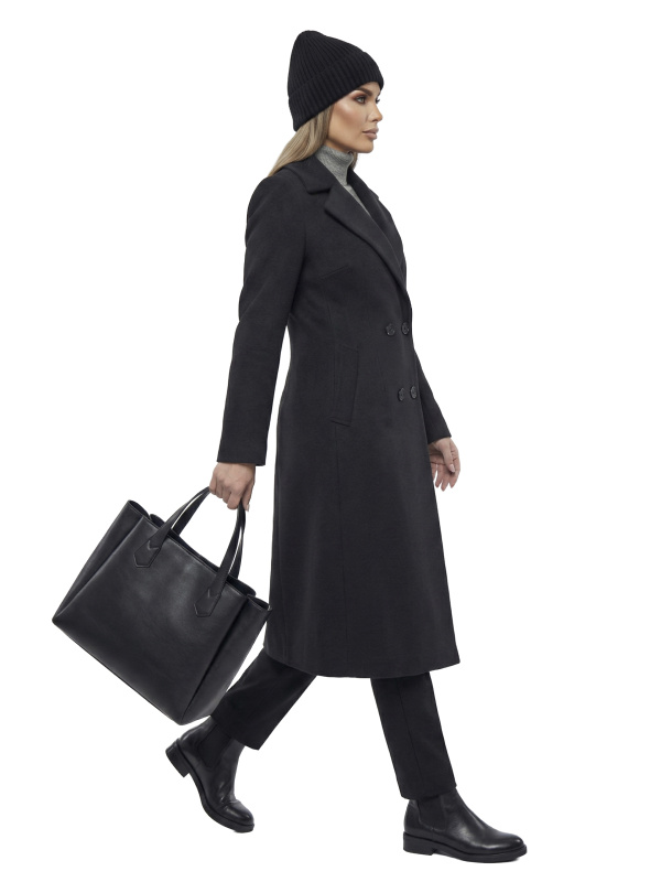 Зимове кашемірове пальто для жінок 48-269