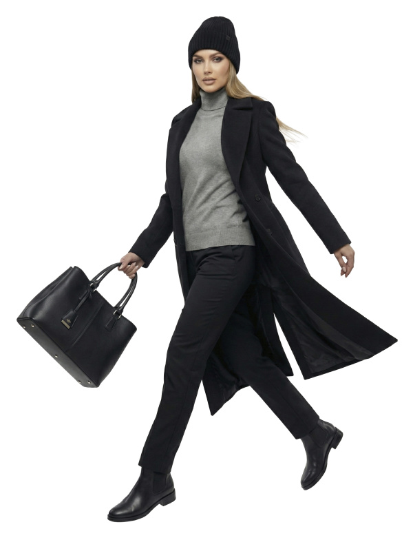 Зимове кашемірове пальто для жінок 48-269