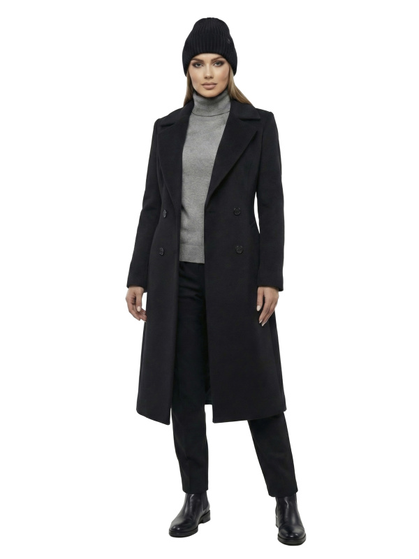 Зимове кашемірове пальто для жінок 48-269