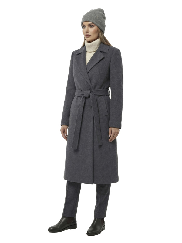 Зимове кашемірове пальто для жінок 48-266