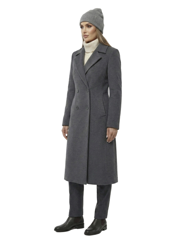 Зимове кашемірове пальто для жінок 48-266