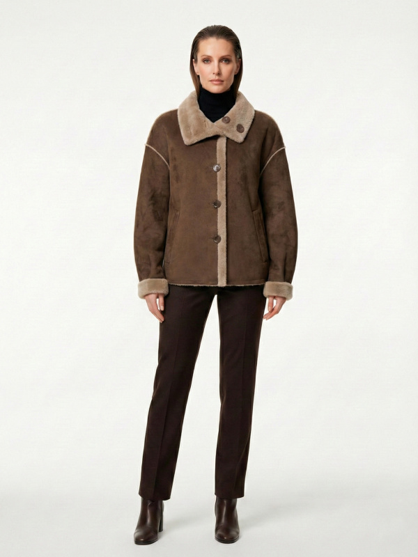 Куртка жіноча демісезонна з еко-шкіри 47-66