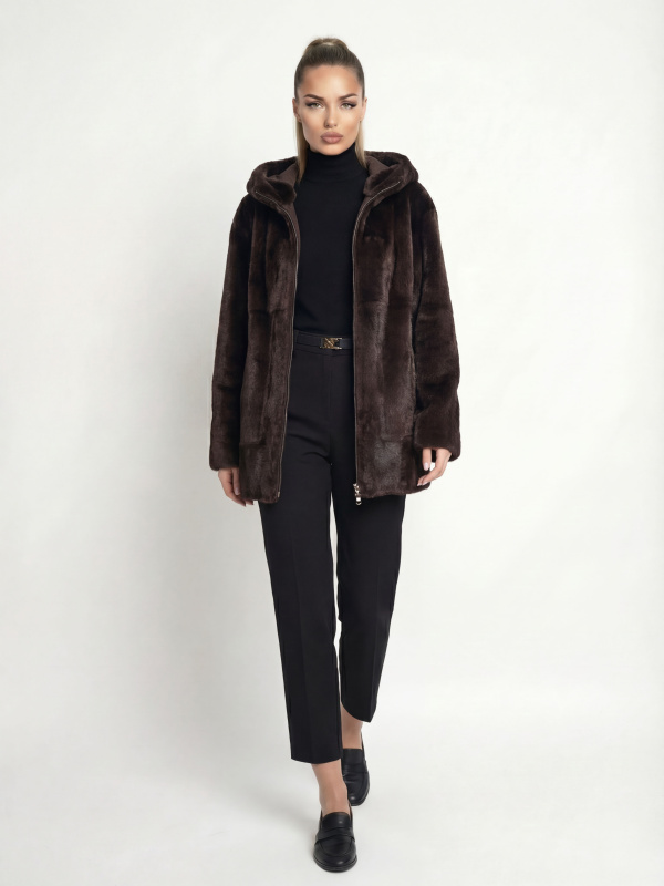 Куртка жіноча демісезонна з еко-шкіри 47-101