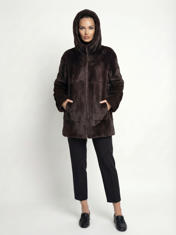 Куртка жіноча демісезонна з еко-шкіри 47-101