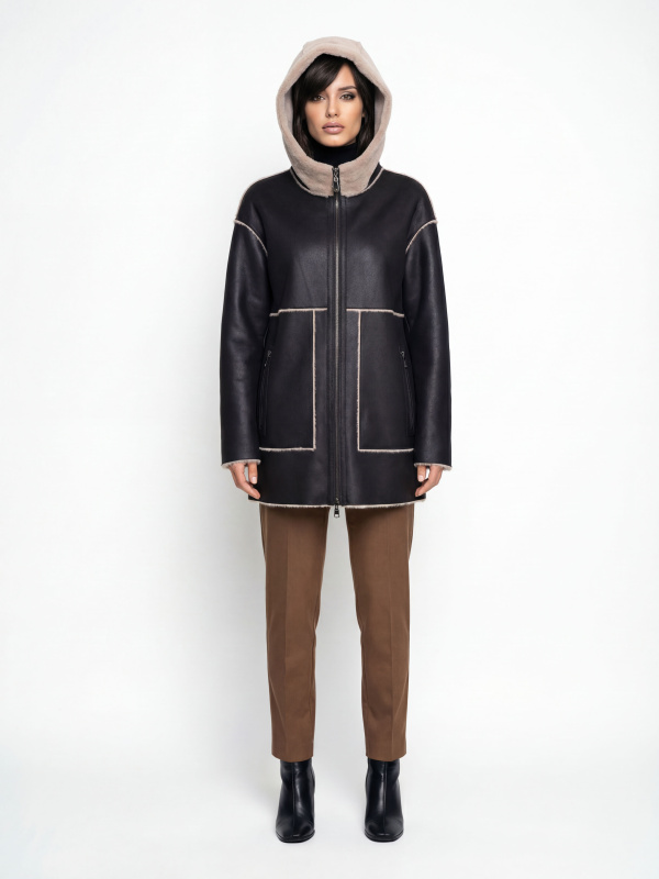 Куртка жіноча демісезонна з еко-шкіри 47-86