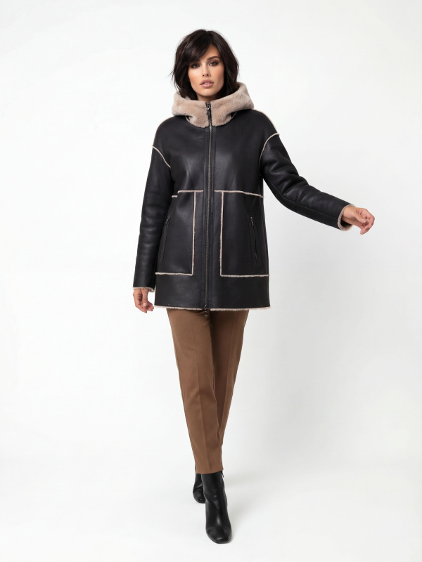 Куртка жіноча демісезонна з еко-шкіри 47-86