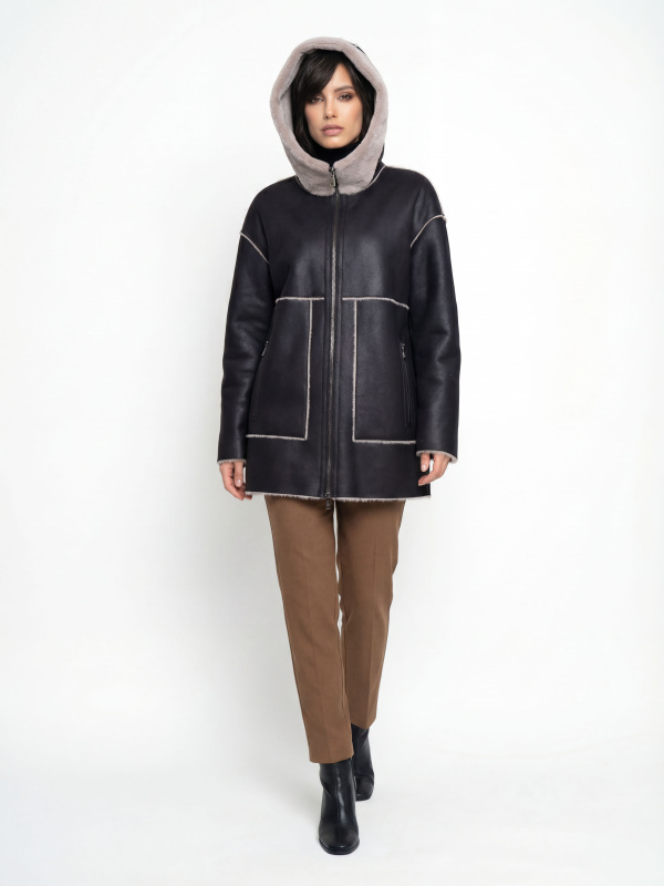 Куртка жіноча демісезонна з еко-шкіри 47-86